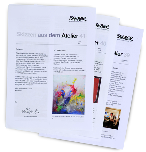 Skizzen aus dem Atelier